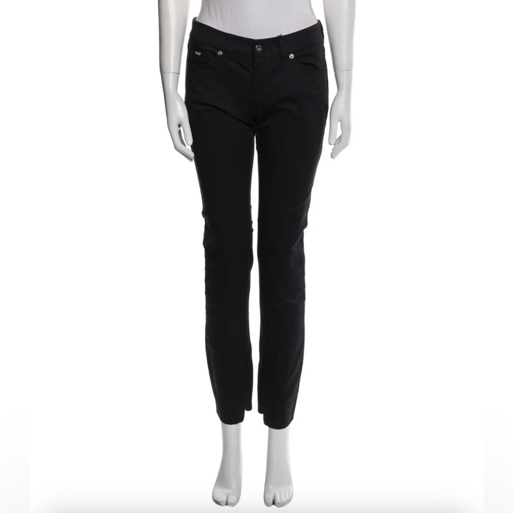 Dolce&Gabanna-Black Straight-Leg Jeans-Tapered Zip/Ankle Sz 27 NWT Offers Ok